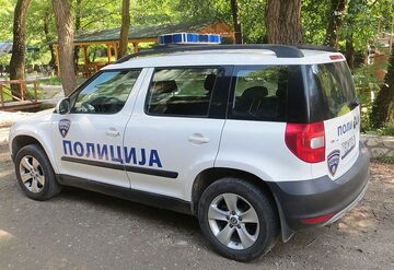 Wóz macedońskiej policji