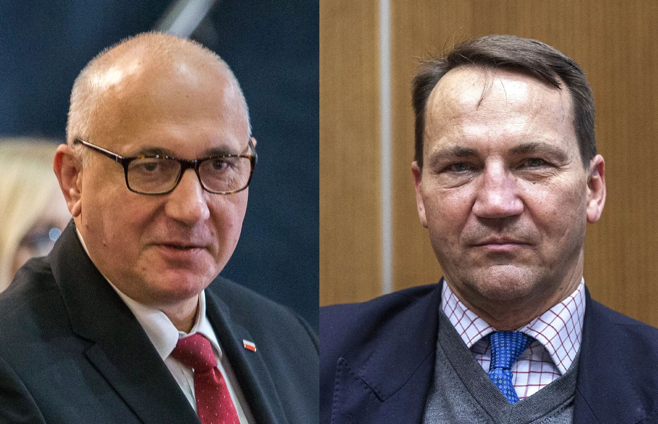 Joachim Brudziński i Radosław Sikorski