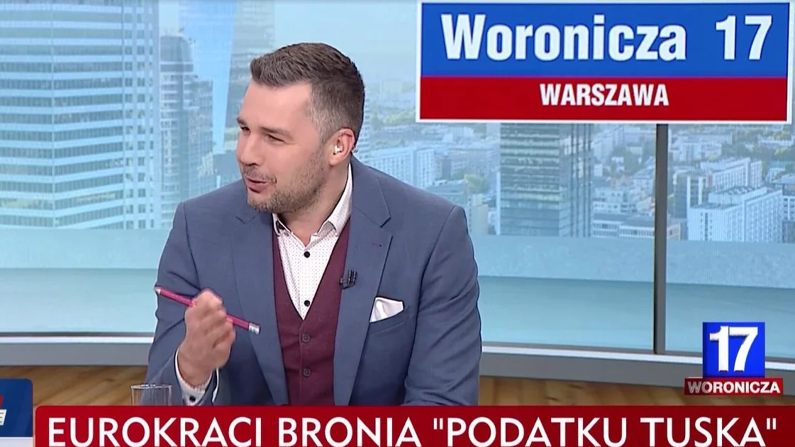 Michał Rachoń w Woronicza 17