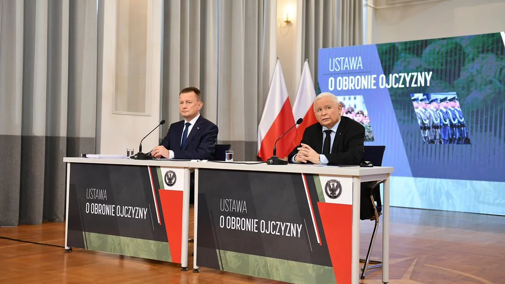 Mariusz Błaszczak i Jarosław Kaczyński