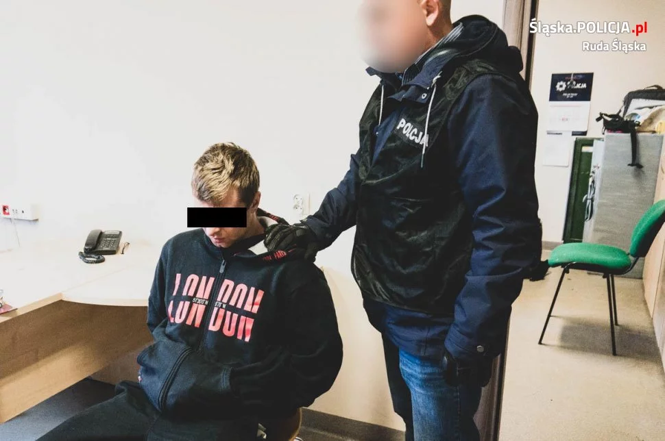 Jeden z zatrzymanych złodziei