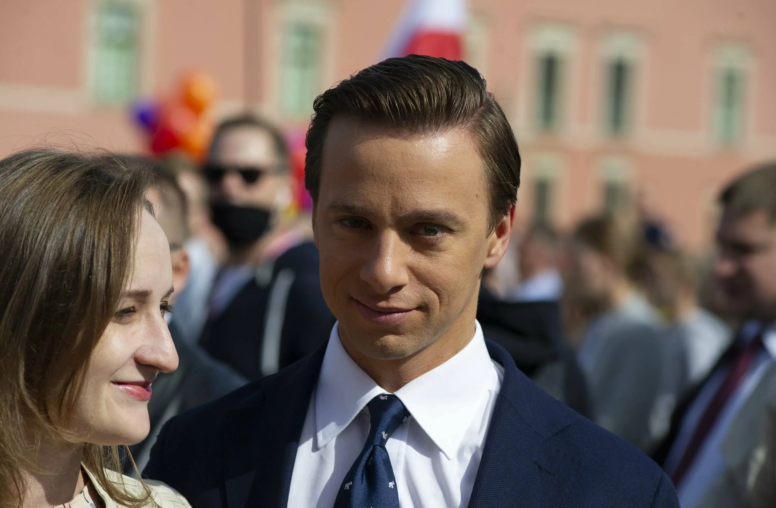 Krzysztof Bosak z żoną