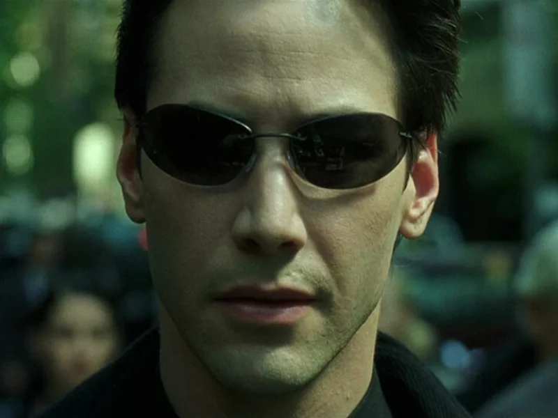 Keanu Reeves w filmie „Matrix” (1999)