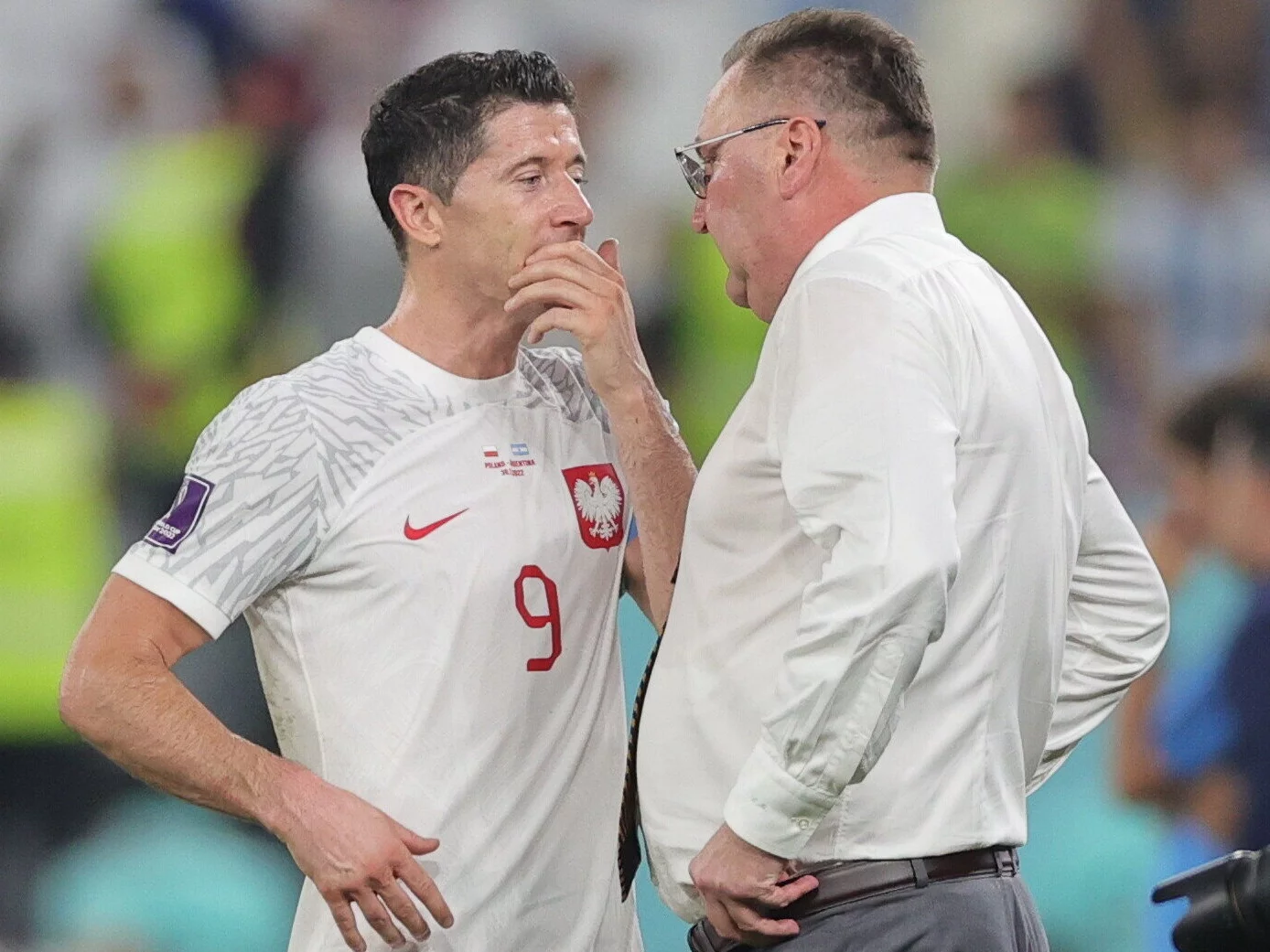 Robert Lewandowski i Czesław Michniewicz