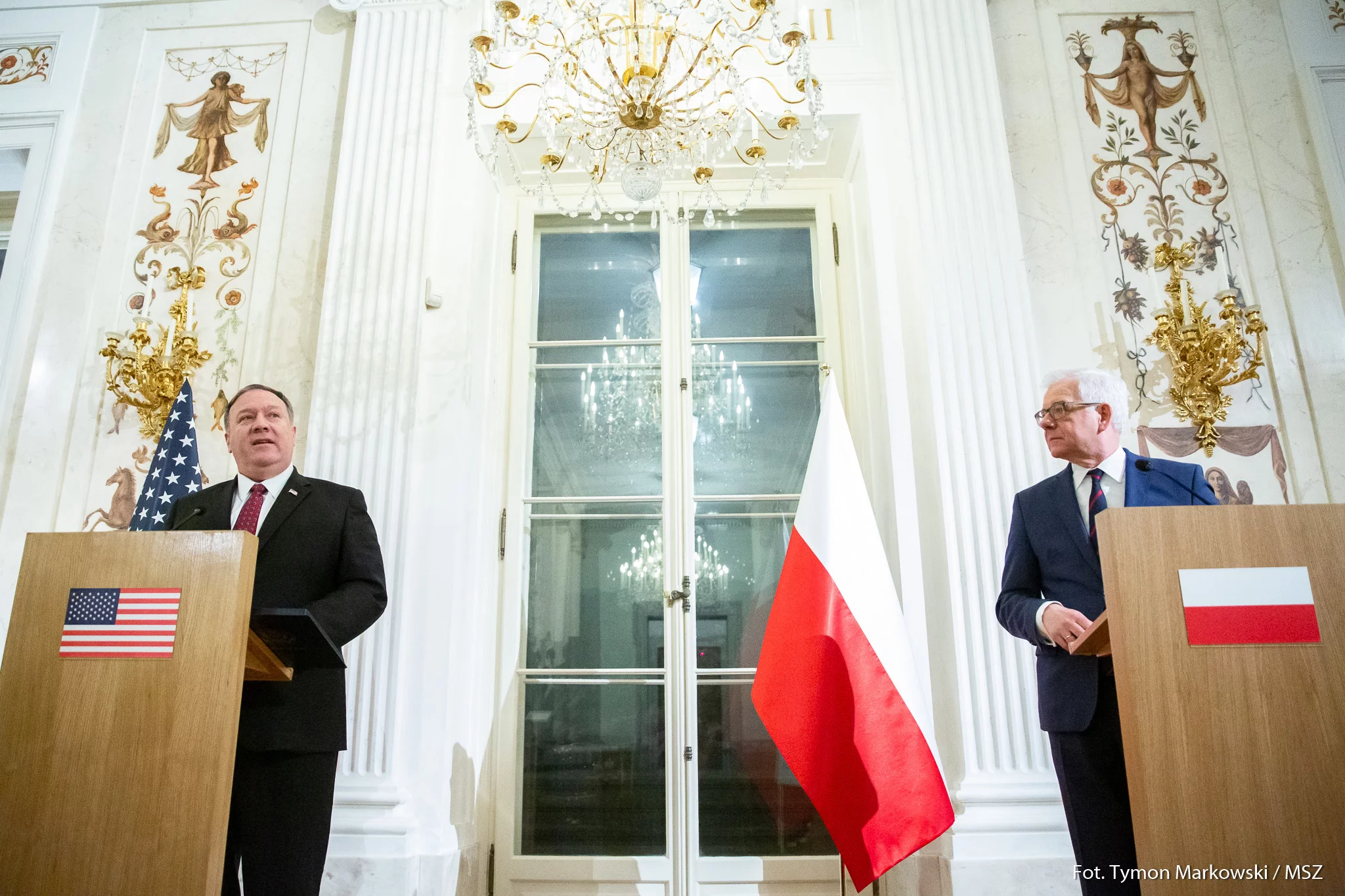 Mike Pompeo i Jacek Czaputowicz