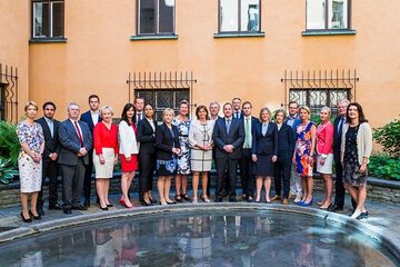 Wspólne zdjęcie ministrów szwedzkiego rządu