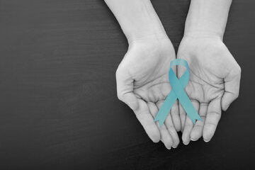 Wstążka - symbol raka jajnika