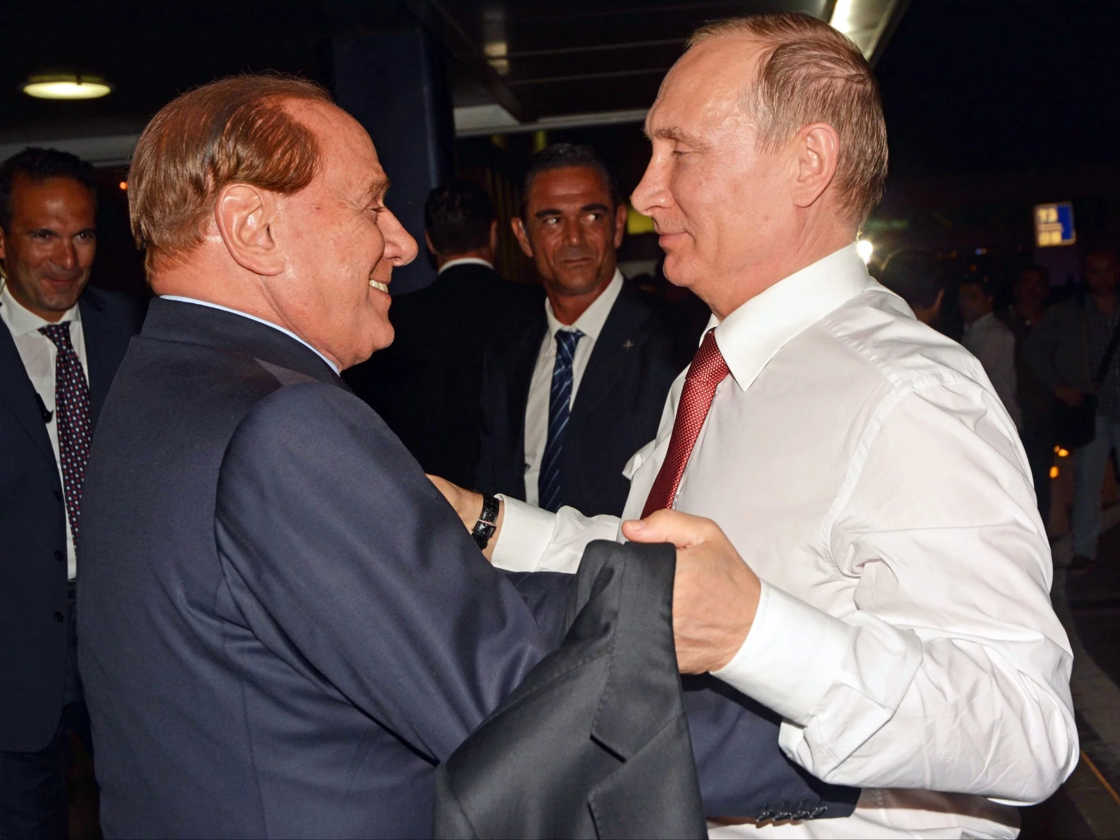 Silvio Berlusconi i Władimir Putin