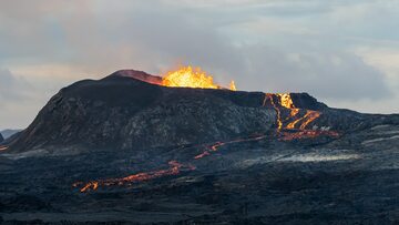 Wulkan na Islandii/zdjęcie poglądowe