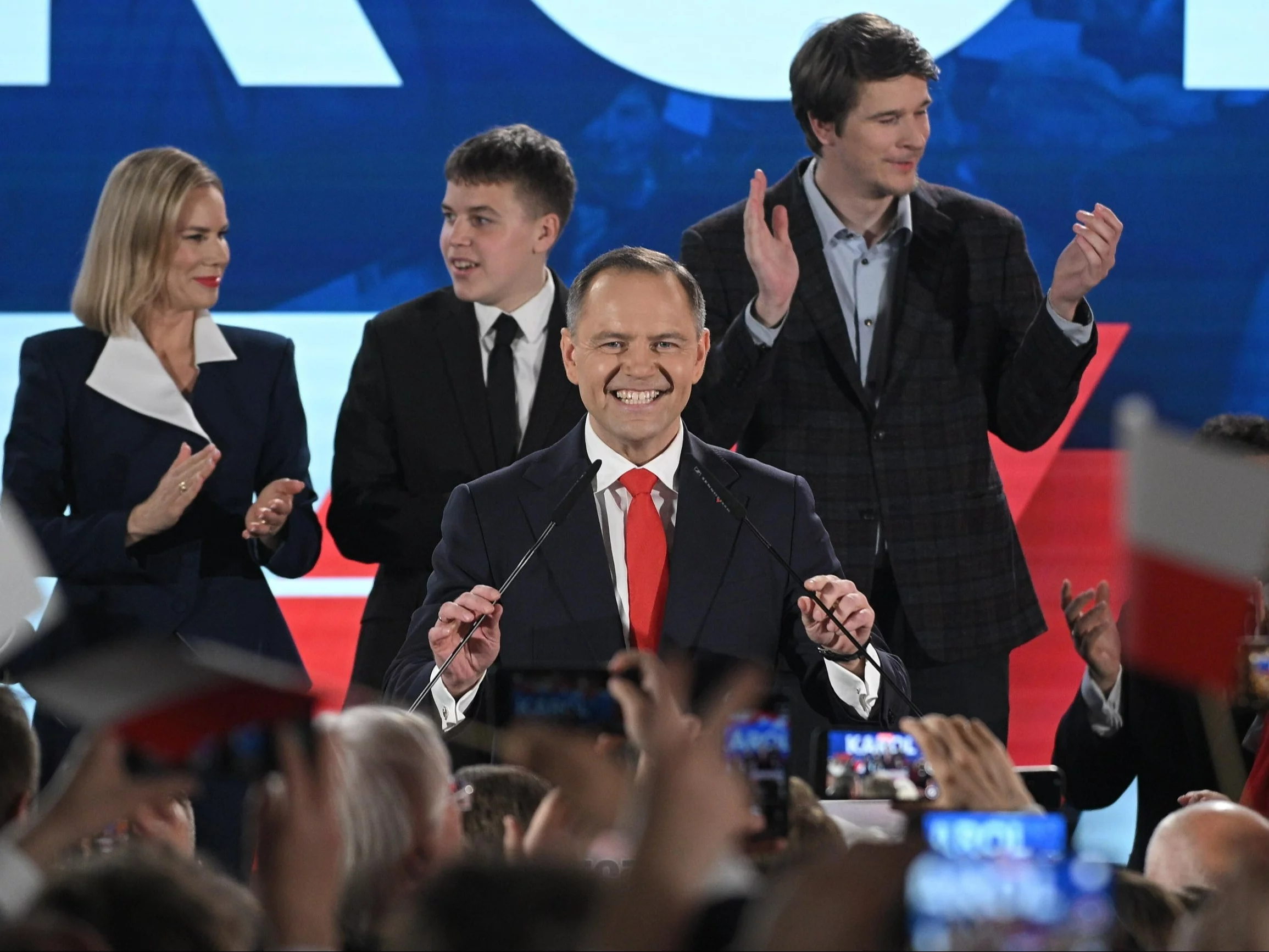 Karol Nawrocki z rodziną