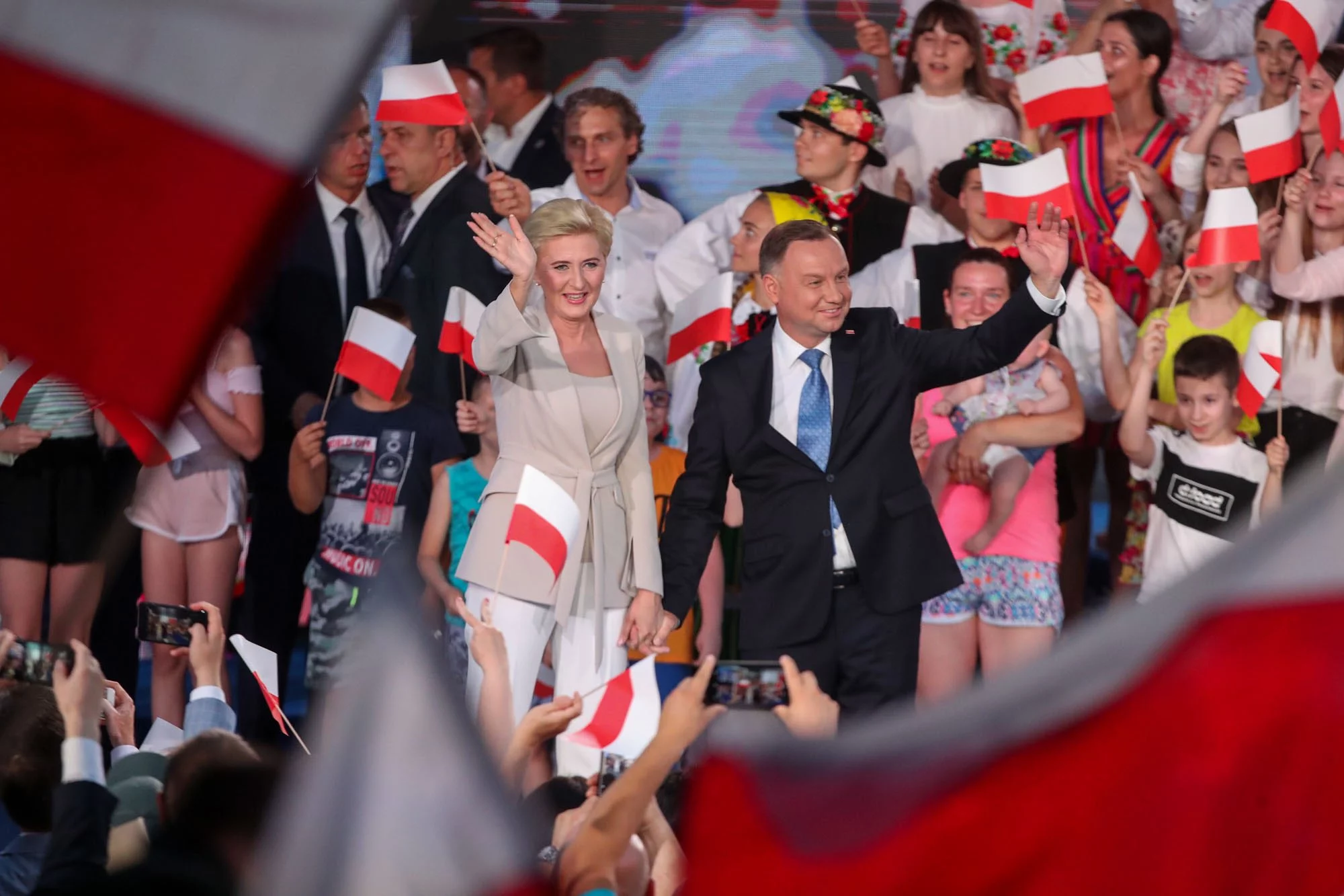 Andrzej Duda i Agata Kornhauser-Duda