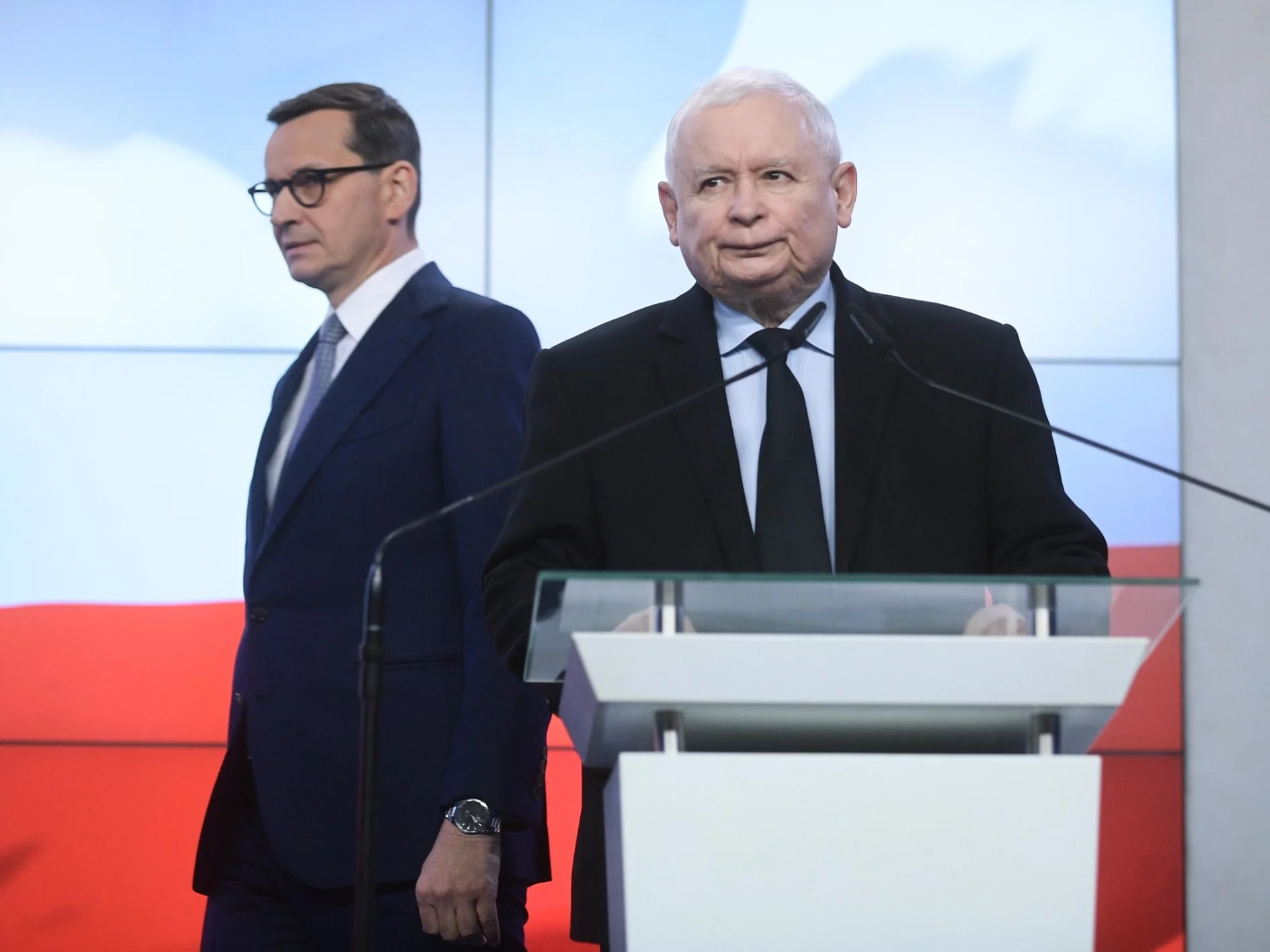 Jarosław Kaczyński i Mateusz Morawiecki