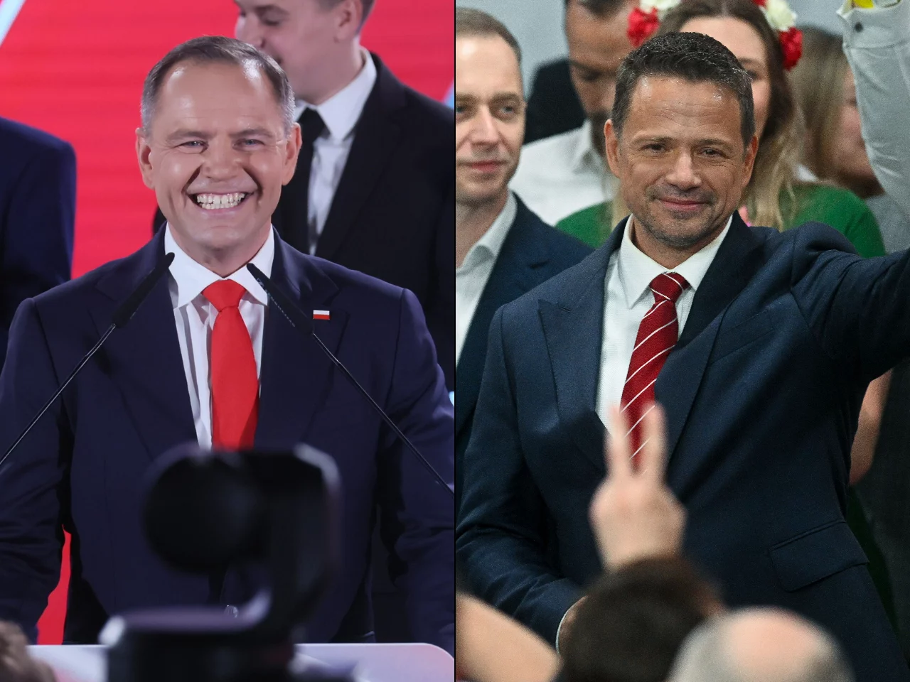 Karol Nawrocki i Rafał Trzaskowski