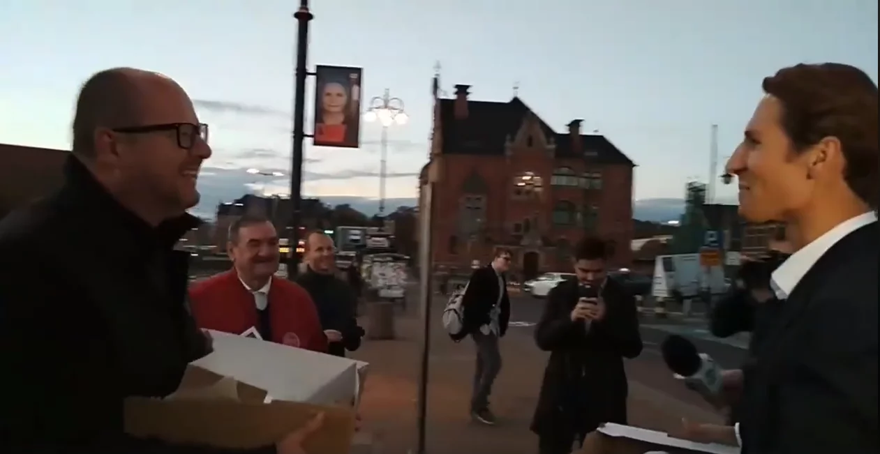 Paweł Adamowicz i Kacper Płażyński