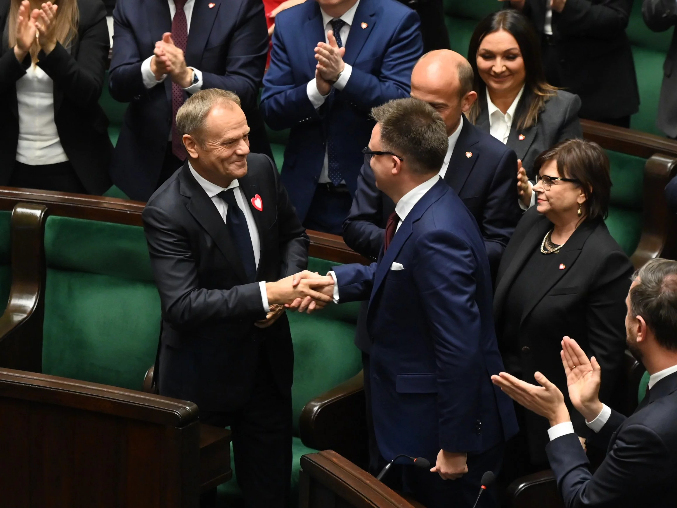 Donald Tusk i Szymon Hołownia /