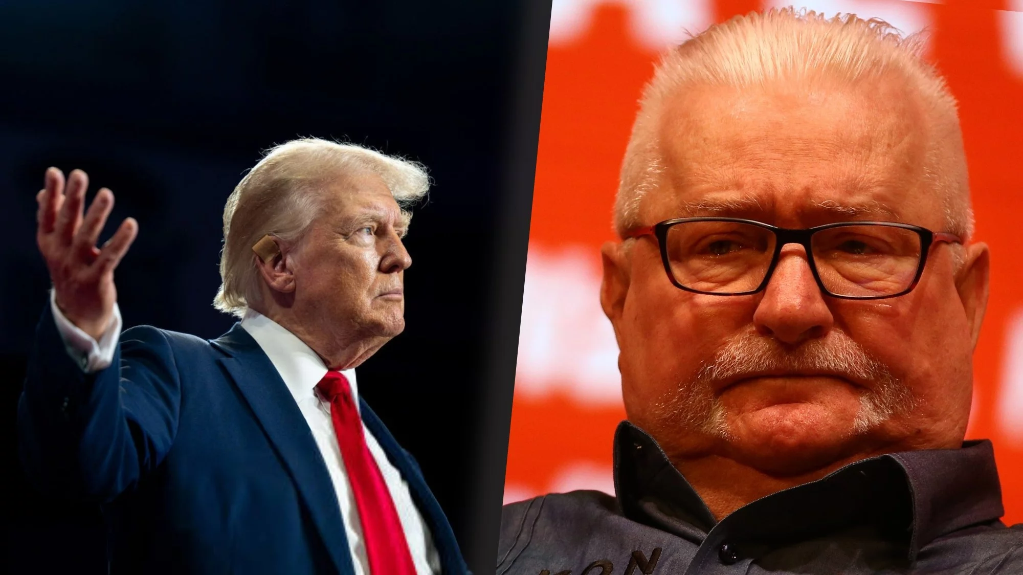 Donald Trump i Lech Wałęsa