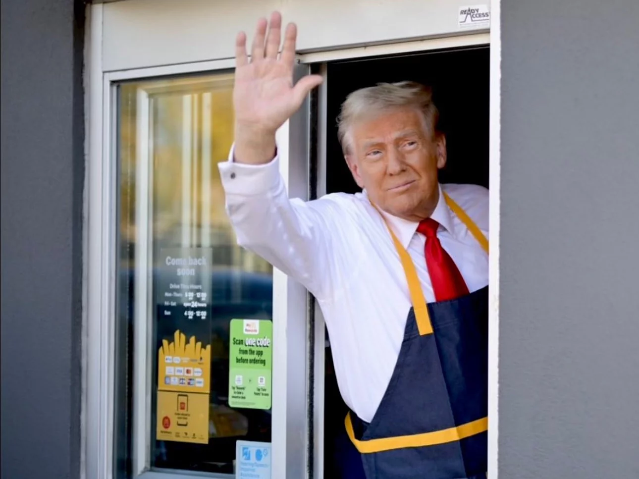 Donald Trump w McDonald's