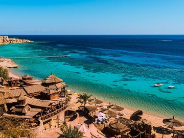 Wybrzeże morza czerwonego w Egipcicie