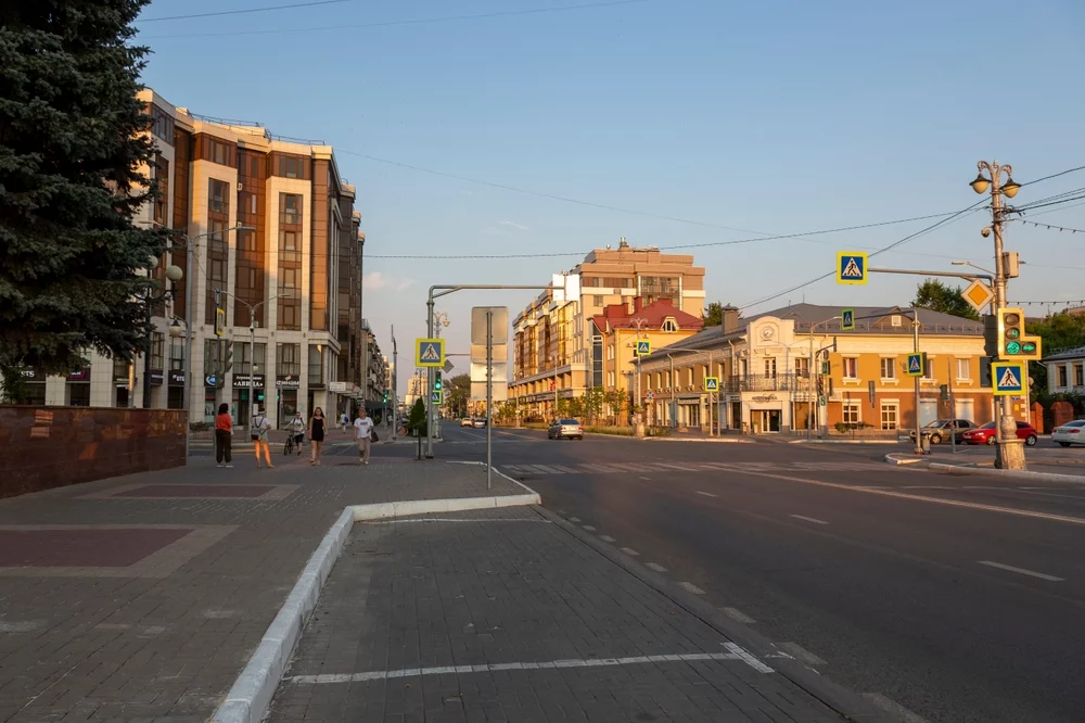 Widok na centrum Biełgorodu. Zdjęcie poglądowe.