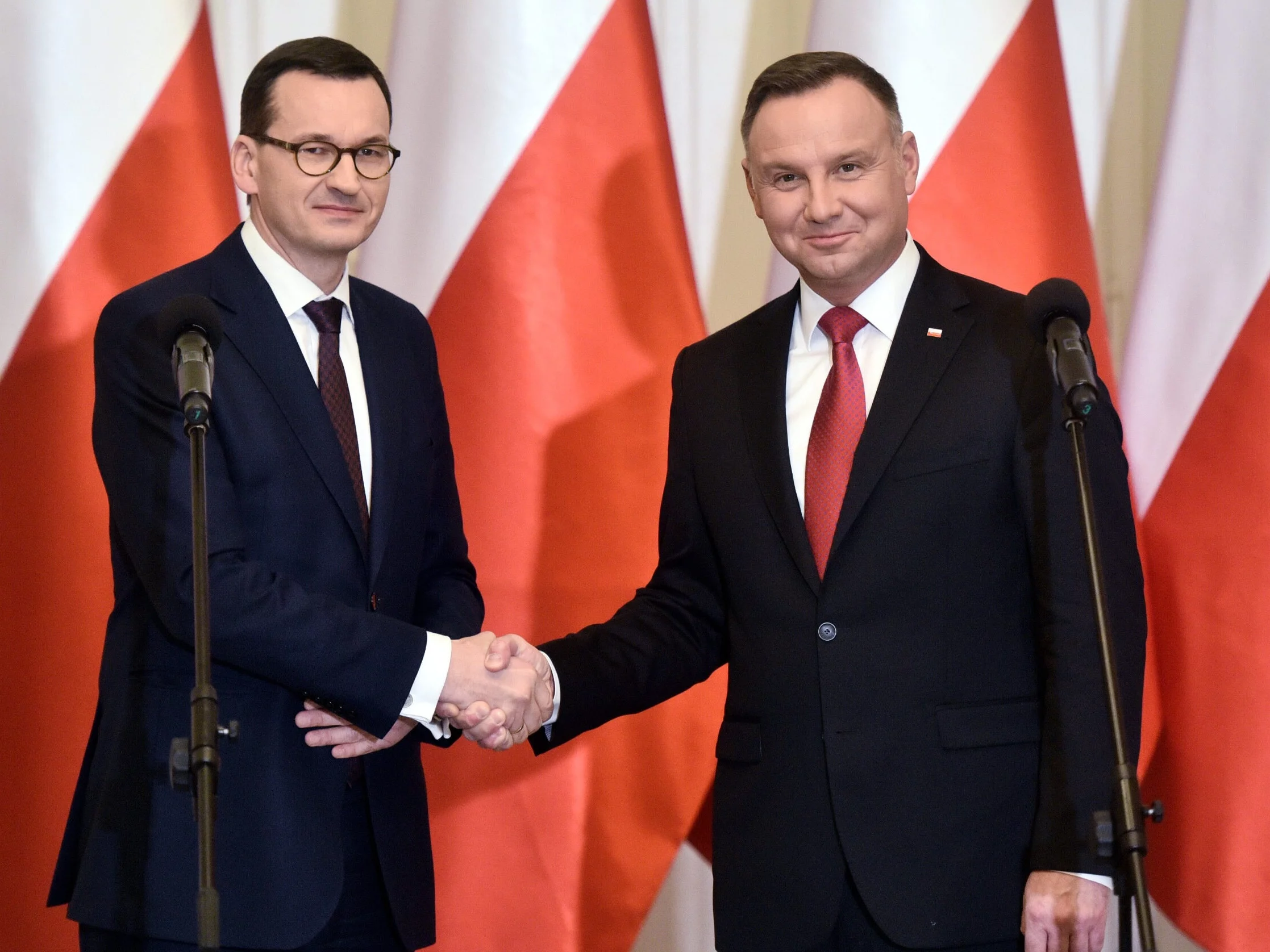 Mateusz Morawiecki i Andrzej Duda