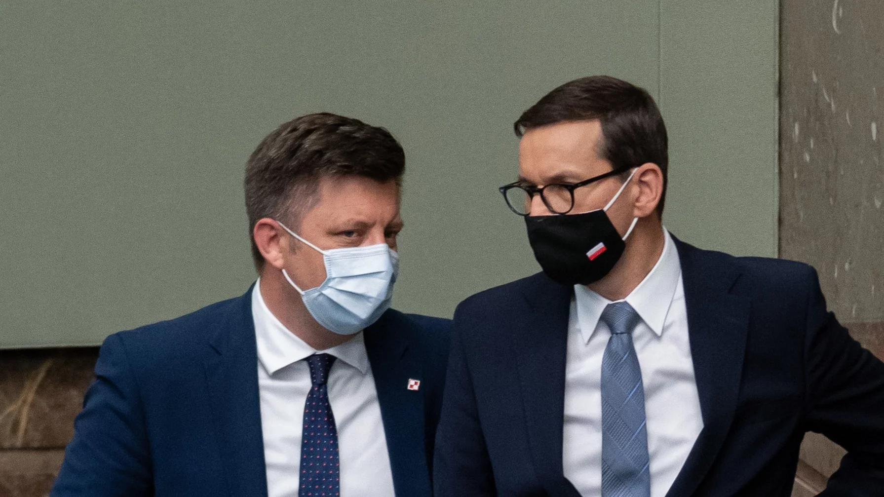 Michał Dworczyk i Mateusz Morawiecki