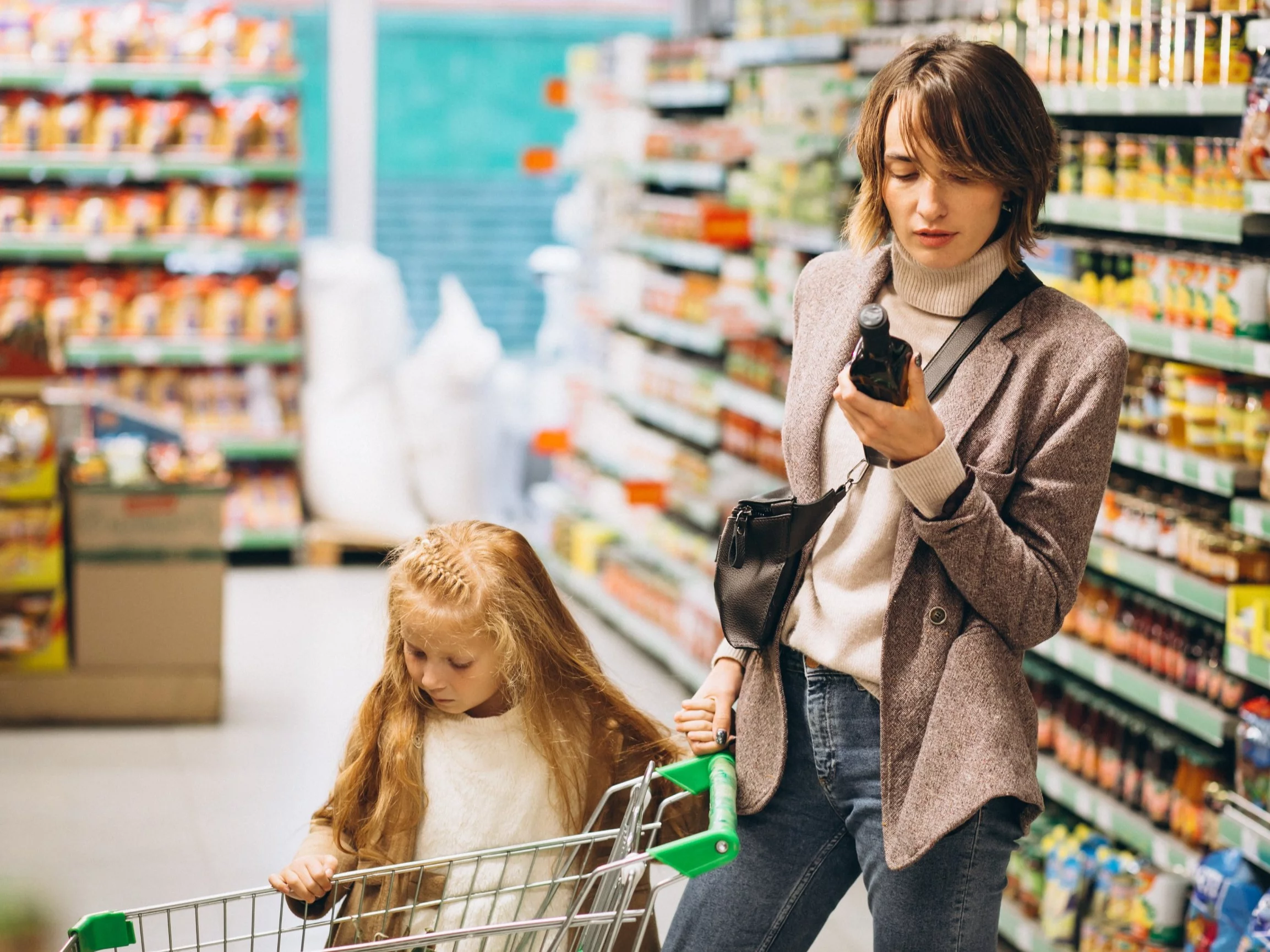 Rodzina na zakupach, zdjęcie ilustracyjne