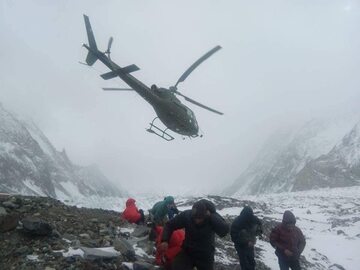 Wylot ekipy ratunkowej z bazy pod K2