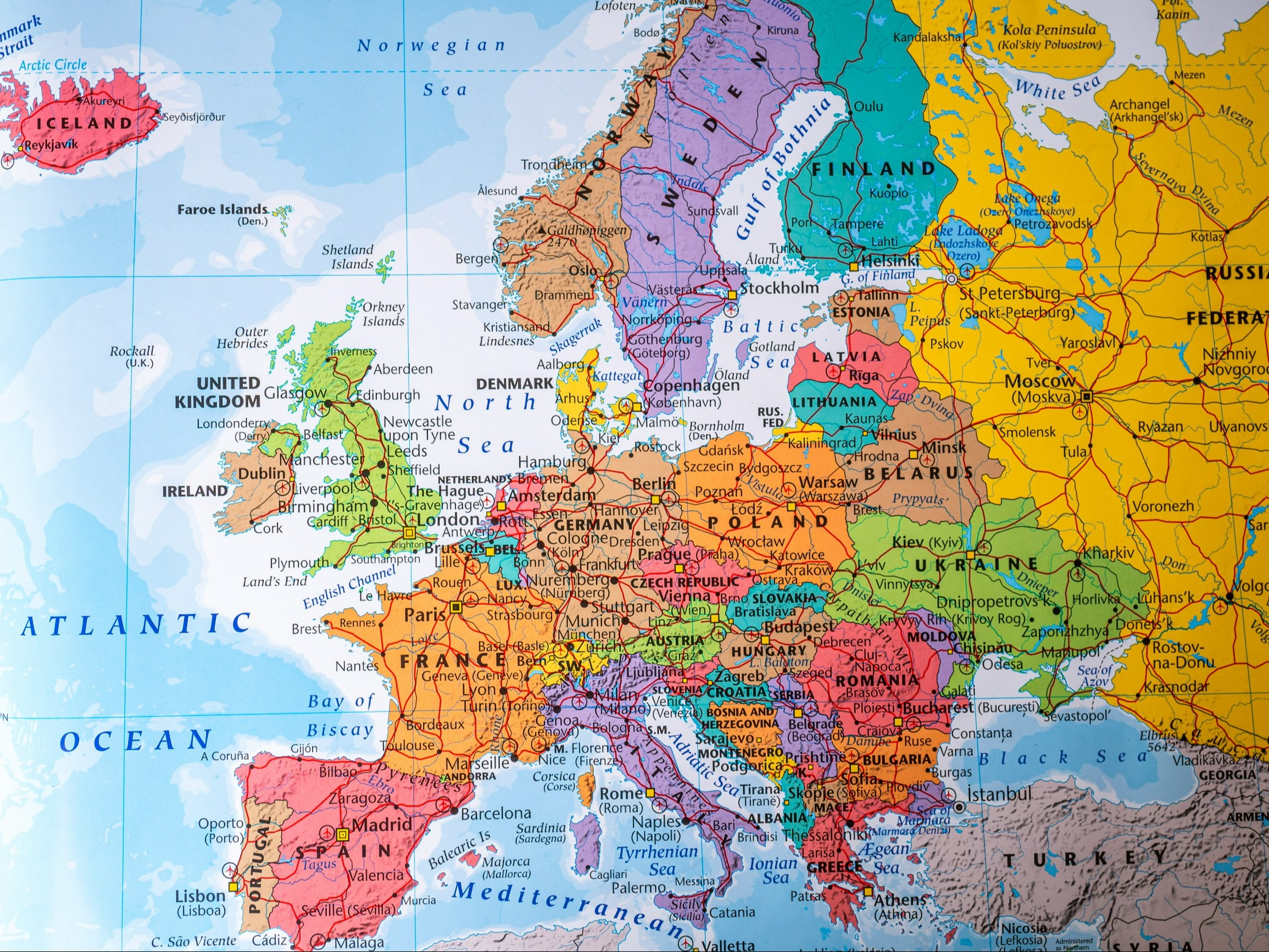 Quiz z geografii Europy