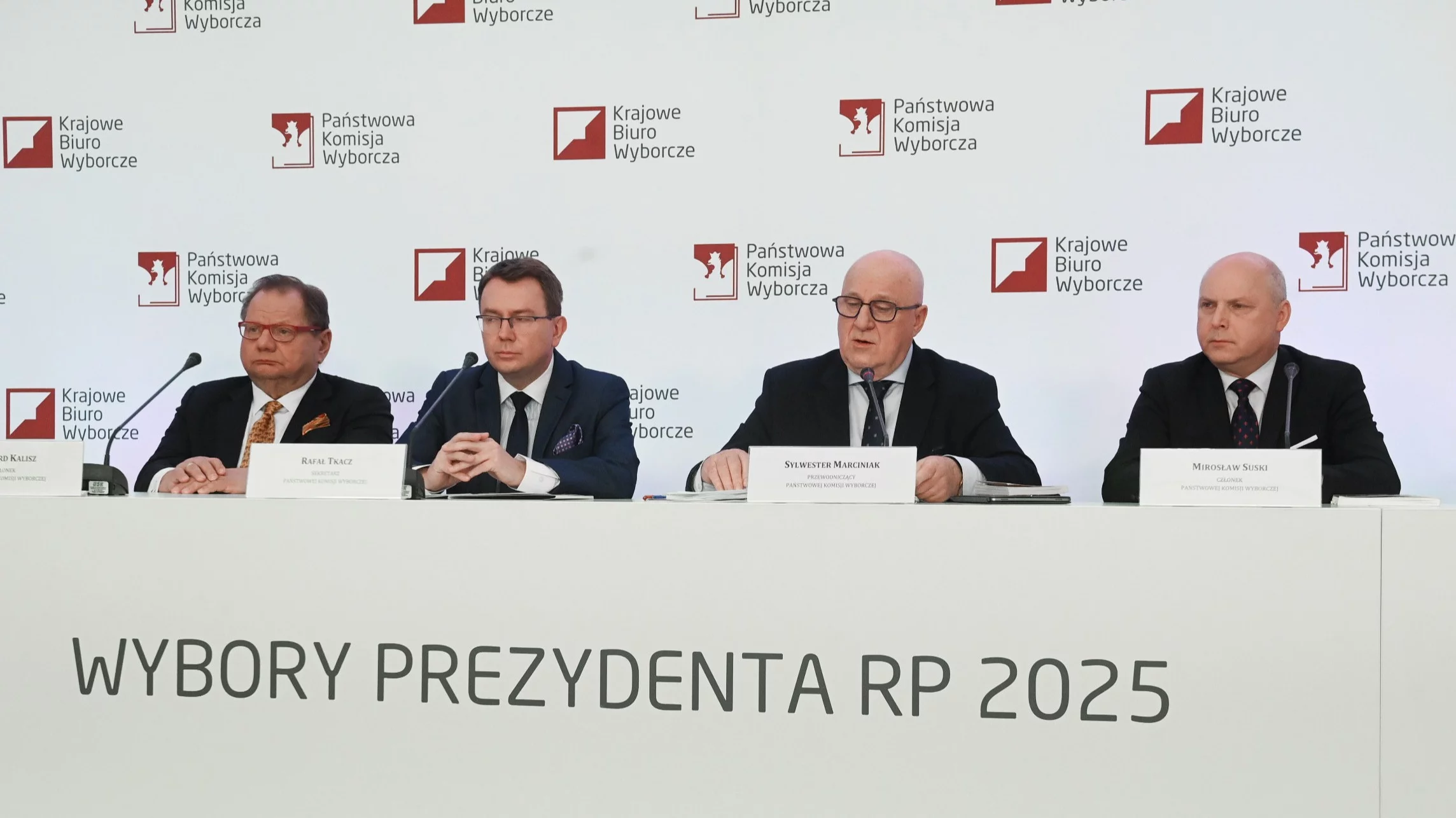 Ryszard Kalisz,  Rafał Tkacz, Sylwester Marciniak i Mirosław Suski