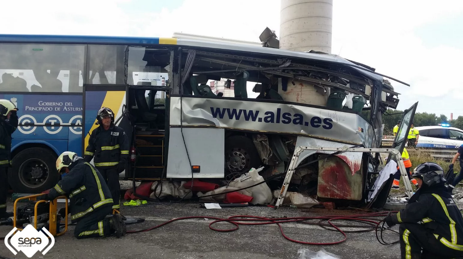 Wypadek autobusu w Hiszpanii