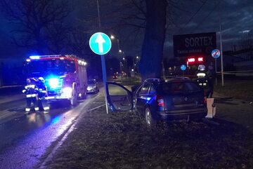 Wypadek drogowy w Brzeszczach
