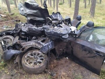 Wypadek kierowcy BMW na Lubelszczyźnie