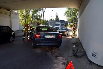Wypadek kierowcy Volvo pod Tarnowem