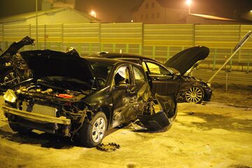 Wypadek kolumny samochodów wiozących szefa MON