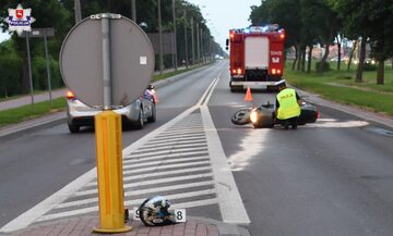 Wypadek motocyklisty w Radzyniu Podlaskim