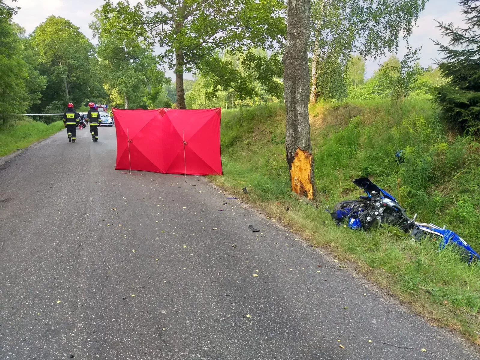 Śmiertelny wypadek motocyklisty