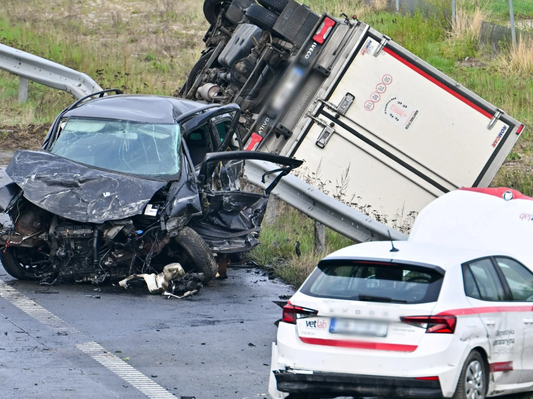Wypadek na A2. Potężne utrudnienia w ruchu
