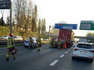 Wypadek na autostradzie A4