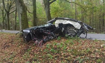 Wypadek samochodowy Audi A8