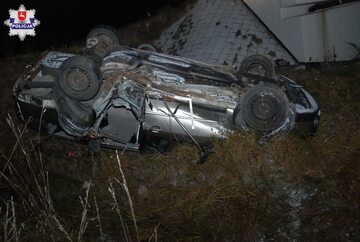Wypadek w miejscowości Koszarsko na Lubelszczyźnie
