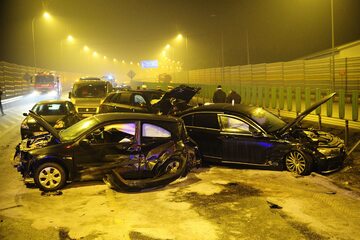 Wypadek z udziałem auta wiozącego Antoniego Macierewicza, 25 stycznia