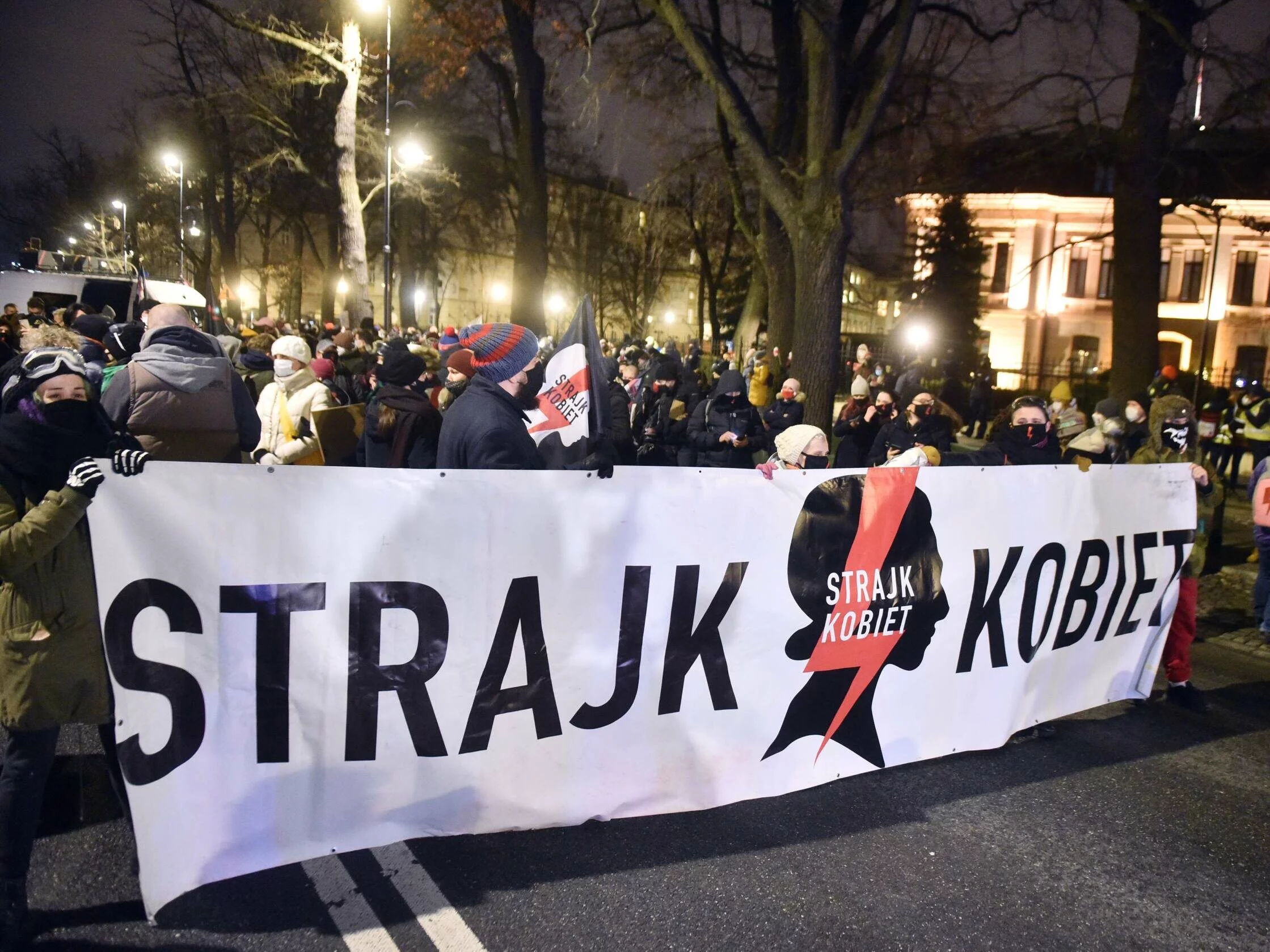 Protest organizowany przez Strajk Kobiet