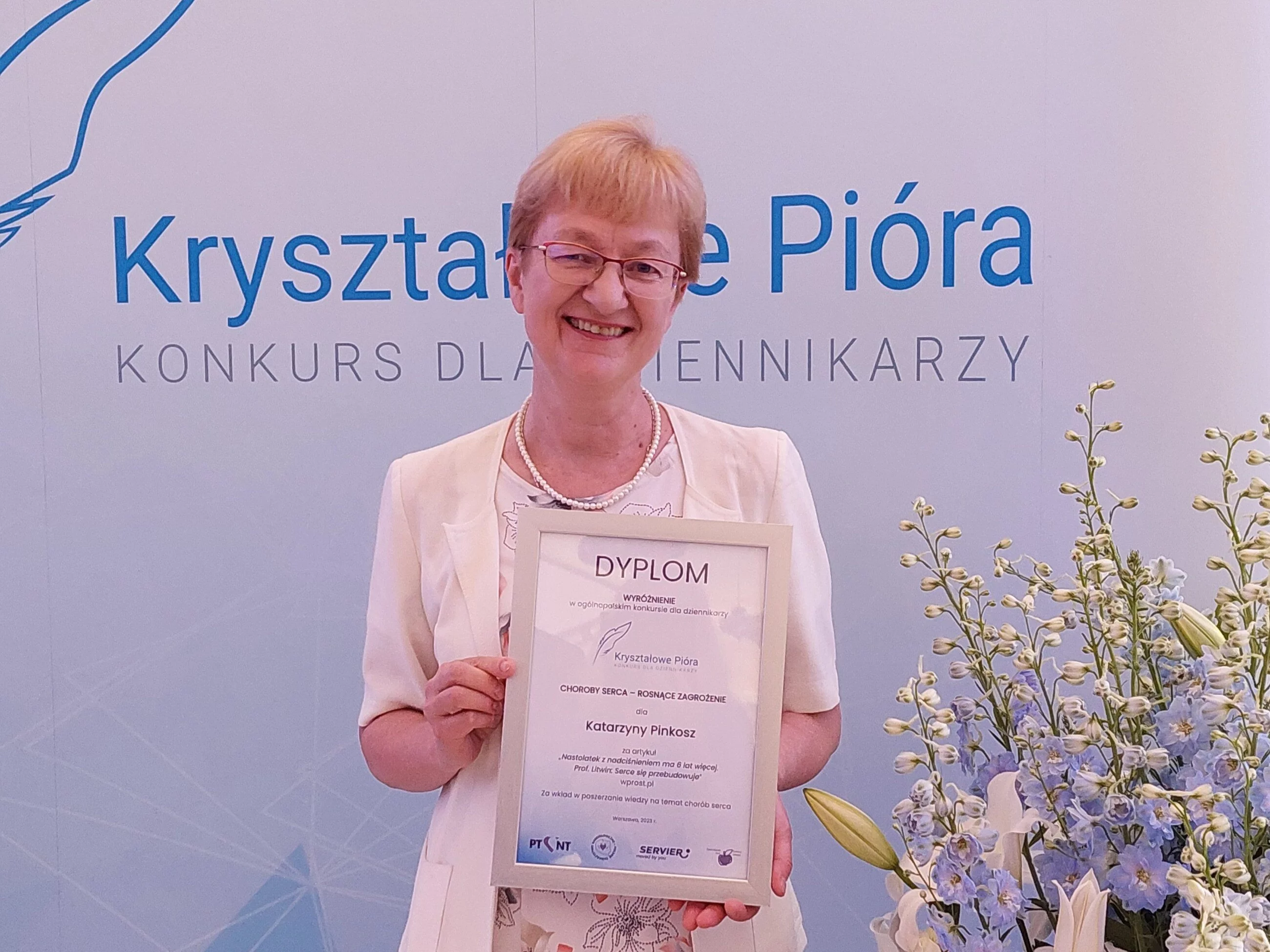 Katarzyna Pinkosz laureatką w konkursie Kryształowe Pióra za artykuł o nadciśnieniu u nastolatków