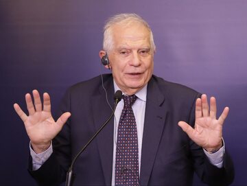 Wysoki przedstawiciel Unii Europejskiej do spraw zagranicznych Josep Borrell po spotkaniu w siedzibie MSZ w Warszawie