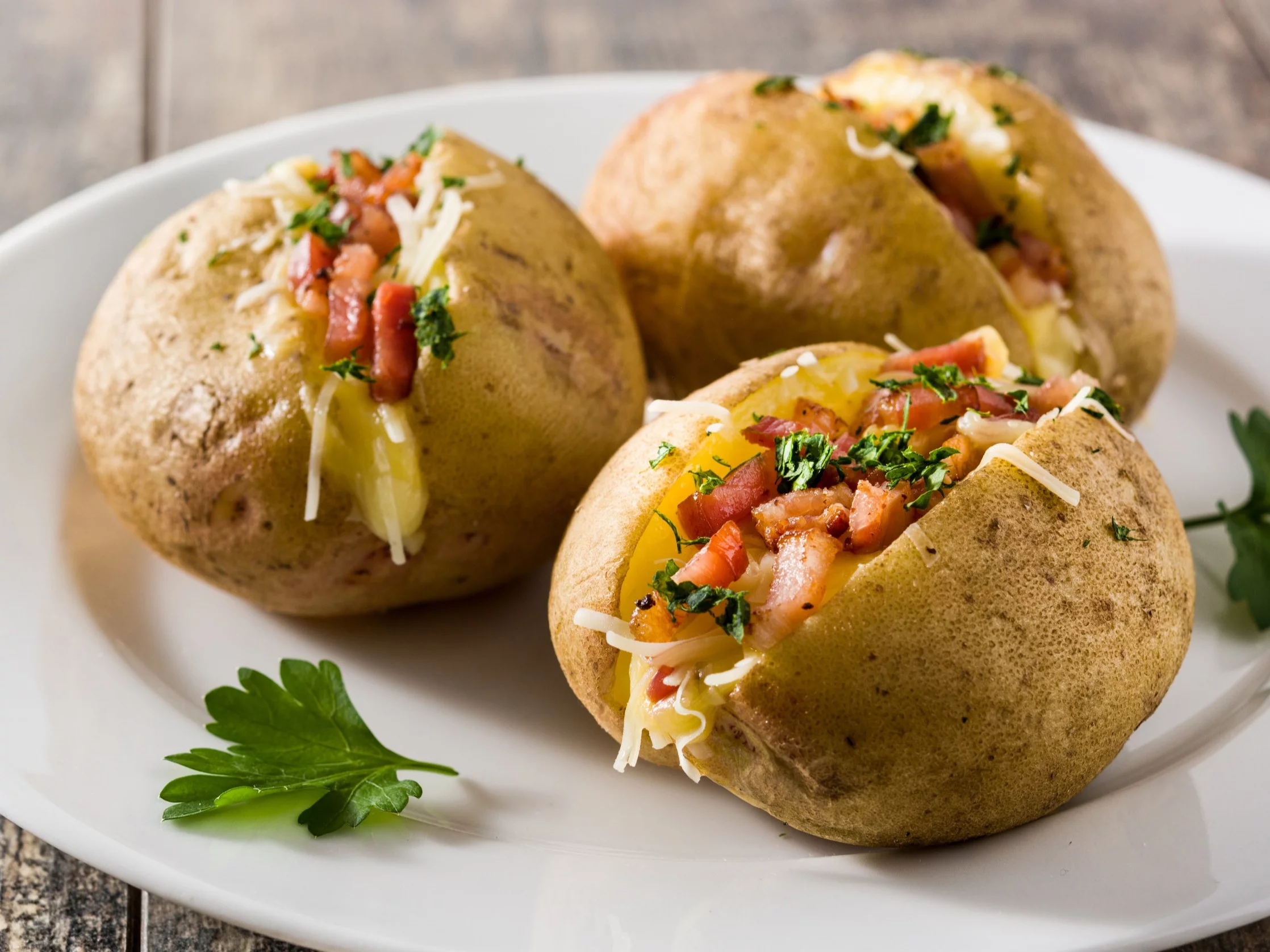 Ziemniaki z serem i boczkiem