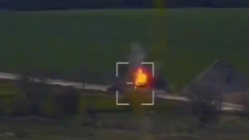 Ukraiński pocisk trafił w rosyjski wóz