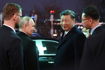 Xi Jinping i Władimir Putin w Moskwie