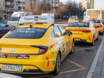 Yandex.Taxi w Moskwie, zdjęcie ilustracyjne