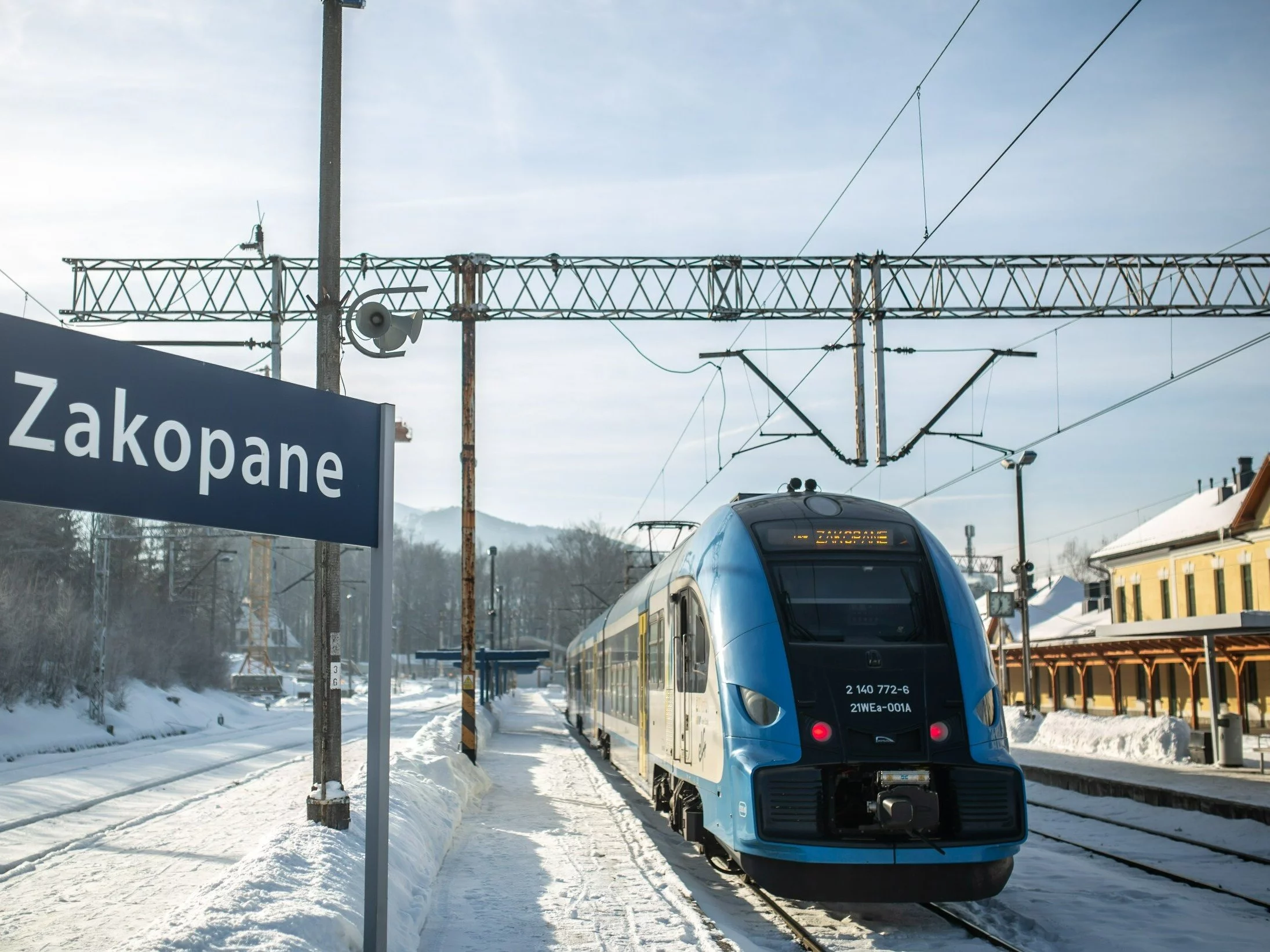 Pociąg na stacji Zakopane