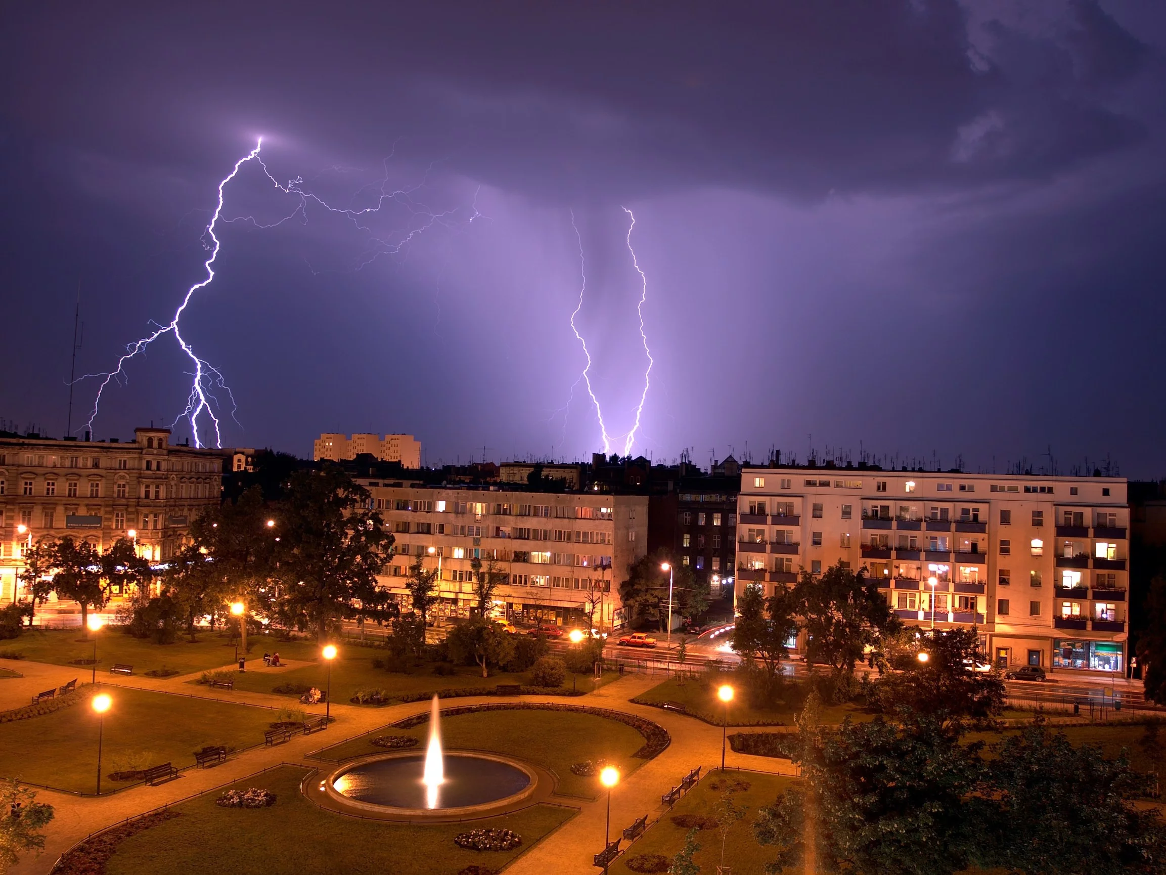 Burza we Wrocławiu, zdjęcie ilustracyjne